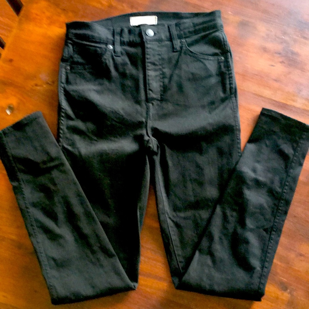 Madewell Black 10” High Rise Skinny jeans Size 27T